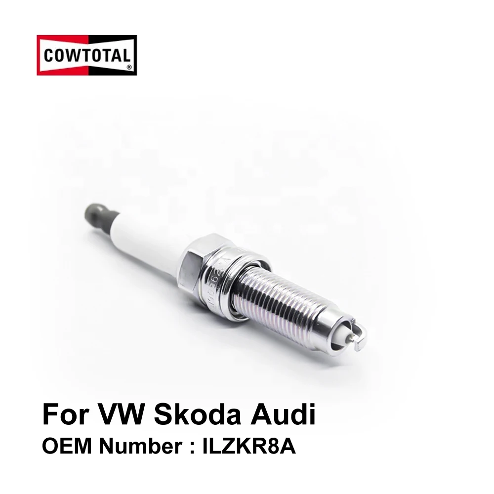 COWTOTAL Double Iridium Spark Plug ILZKR8A for Volkswagen CC R36 Skoda Superb Audi A8 | Автомобили и мотоциклы