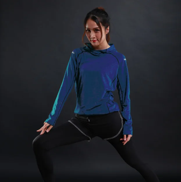 Autumn thin Women Running T Shirts Gym fitness Long Sleeves sweatshirts Quick Dry Training Breathable Hood Sports Yoga Clothing Autumn thin Women Running T Shirts Gym fitness Long Sleeves sweatshirts Quick Dry Training Breathable Hood Sports Yoga Clothing