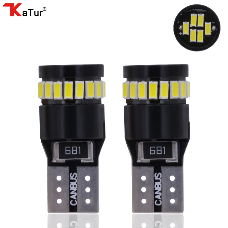 2 x T10 W5W 2825 168 светодиодные лампы CanBus без ошибок 24 SMD автомобильный передний боковой