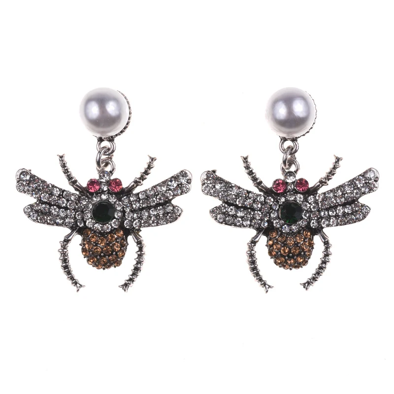 JERPVTE Hot Sale Araneid Dangle Drop Earrings For Women Bohemia Simulated pearl Vintage Animal Earrings Jewelry Wholesale
JERPVTE Hot Sale Araneid Dangle Drop Earrings For Women Bohemia Simulated pearl Vintage Animal Earrings Jewelry Wholesale