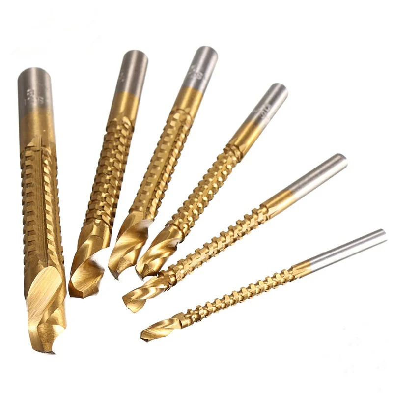 6Pcs Titanium Coated High Speed Steel 3-8mm Drill Bit Electric Drill Hemp Flowers High Hardness Resistance Bit Set
6Pcs Titanium Coated High Speed Steel 3-8mm Drill Bit Electric Drill Hemp Flowers High Hardness Resistance Bit Set