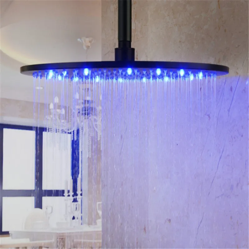 Water power 12 inch Stainless Steel Round Rain Shower Head with 3 Colors Temperature Sensitive Led, Oil Rubbed Bronze LD8030-E7
Water power 12 inch Stainless Steel Round Rain Shower Head with 3 Colors Temperature Sensitive Led, Oil Rubbed Bronze LD8030-E7