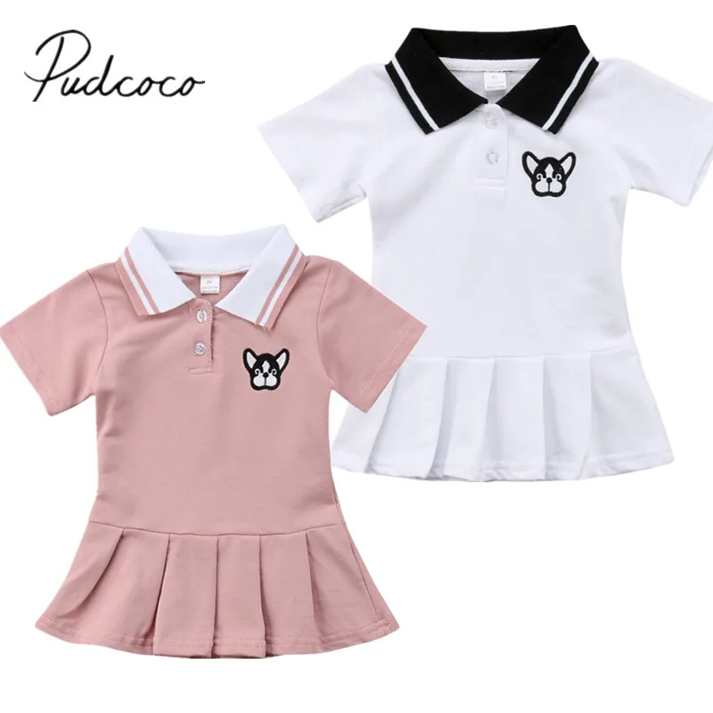 2018 Brand New Summer Toddler Baby Girls Dress Bouffant Turn-Down Collar Cartoon Dog Knee-Length Trumpet Party Mini Dress 6M-4Y
2018 Brand New Summer Toddler Baby Girls Dress Bouffant Turn-Down Collar Cartoon Dog Knee-Length Trumpet Party Mini Dress 6M-4Y