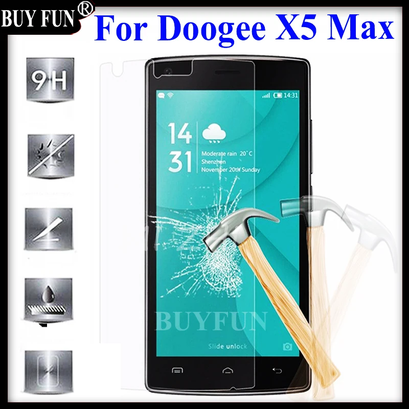 Фото Doogee X5 Max защита экрана doogee x5max X 5 закаленное стекло Премиум Защитная Пленка чехол
