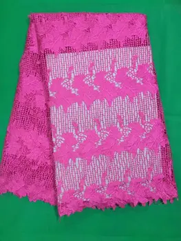 Most popular fuchsia african cord lace fabric with nice embroidery water soluble mesh lace for aprty dressing DW2-8
Most popular fuchsia african cord lace fabric with nice embroidery water soluble mesh lace for aprty dressing DW2-8