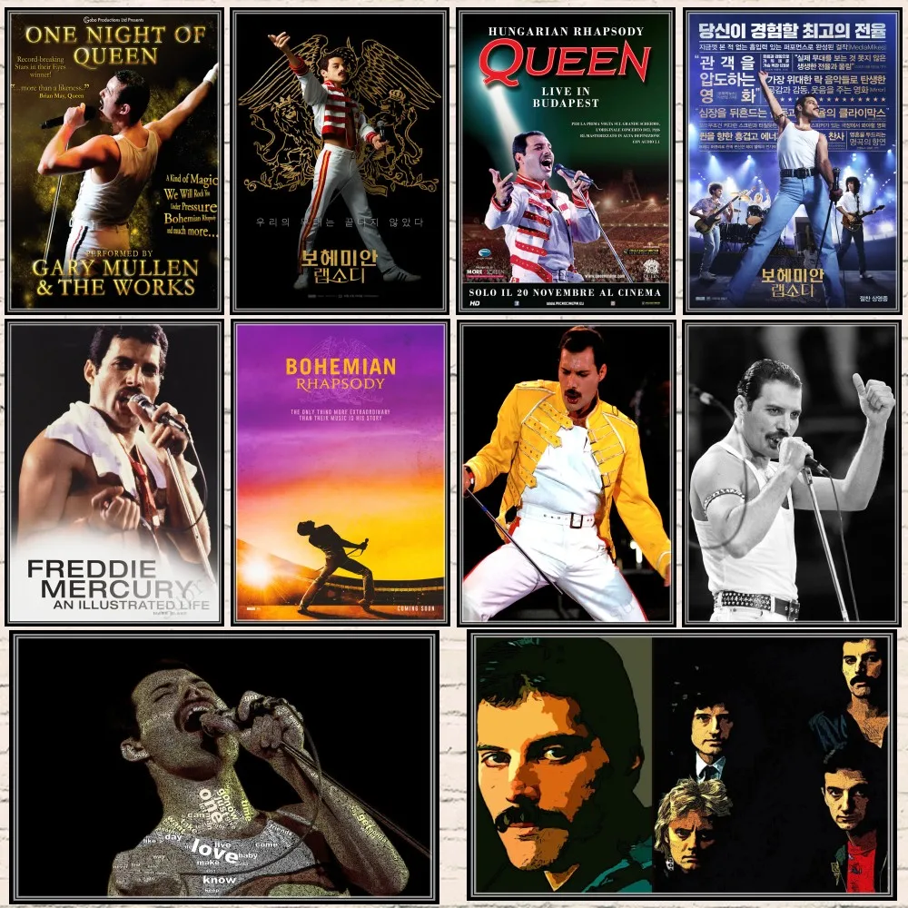 Queen Band Music Coated paper Posters Bohemian Rhapsody film posters Vintage High Drawing core Decorative Painting Wall Sticker
Queen Band Music Coated paper Posters Bohemian Rhapsody film posters Vintage High Drawing core Decorative Painting Wall Sticker