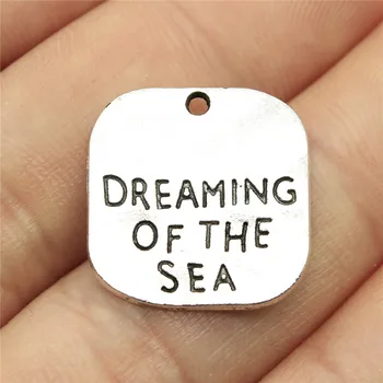 Dreaming Of The Sea Charms Pendant DIY Metal Jewelry Making Antique Silver Color 0.8 Inch (19mm) 15pcs/lot
Dreaming Of The Sea Charms Pendant DIY Metal Jewelry Making Antique Silver Color 0.8 Inch (19mm) 15pcs/lot
