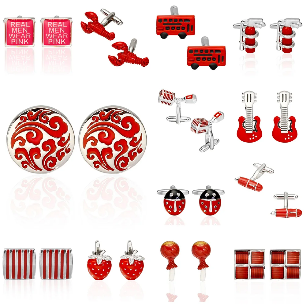 Memolissa Romantic Red Cufflinks 18 Style Santa Claus / Car / Lollipop / Strawberry Design Wedding Cufflinks Christmas Gift
Memolissa Romantic Red Cufflinks 18 Style Santa Claus / Car / Lollipop / Strawberry Design Wedding Cufflinks Christmas Gift