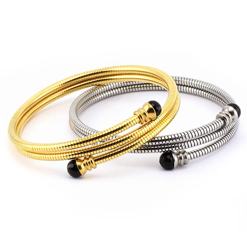 Stainless steel elastic bracelet women's snake chain spring wire bracelet bangles titanium steel multi - ring gold bracelet
Stainless steel elastic bracelet women's snake chain spring wire bracelet bangles titanium steel multi - ring gold bracelet