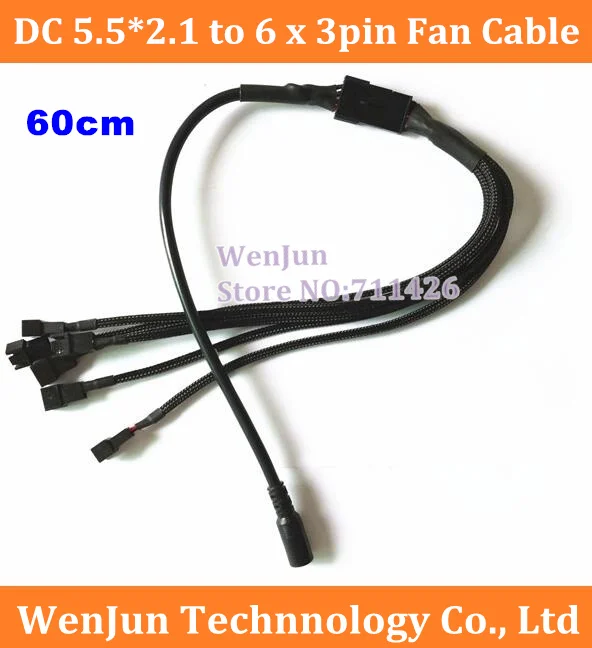 1PCS High Quality DC 5.5*2.1 to 6*3pin Fan Power Extension Cable 3-pin Y Splitter Fan Cable 60cm
1PCS High Quality DC 5.5*2.1 to 6*3pin Fan Power Extension Cable 3-pin Y Splitter Fan Cable 60cm