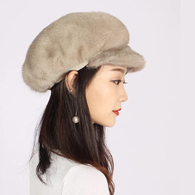 XINYUXIANG Luxury Fashion Mink fur Baseball Cap Women winter Black gray Import Full pelt Beanies Skullies real fur Hats 1312B
XINYUXIANG Luxury Fashion Mink fur Baseball Cap Women winter Black gray Import Full pelt Beanies Skullies real fur Hats 1312B