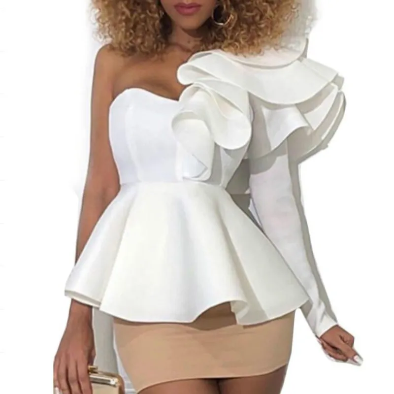 Fashion Women Sexy Slash-Neck Ruffled Shirts 3D Lotus Irregular Blouses Long-sleeved Spring Summer Off Shoulder Tops Blusas
Fashion Women Sexy Slash-Neck Ruffled Shirts 3D Lotus Irregular Blouses Long-sleeved Spring Summer Off Shoulder Tops Blusas