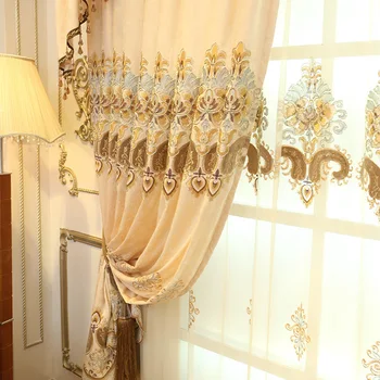 Home Hotel Decoration Europe Embroidered Luxury Valance Flowers Curtains Cloth Fabric For living Room Bedroom Windows Tulle
Home Hotel Decoration Europe Embroidered Luxury Valance Flowers Curtains Cloth Fabric For living Room Bedroom Windows Tulle