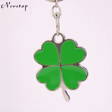 Stainless High Quality Green Leaf Keychain Fashion Creative Beautiful Four Leaf Clover Steel Lucky Key Chain Jewelry Keyring car
Stainless High Quality Green Leaf Keychain Fashion Creative Beautiful Four Leaf Clover Steel Lucky Key Chain Jewelry Keyring car