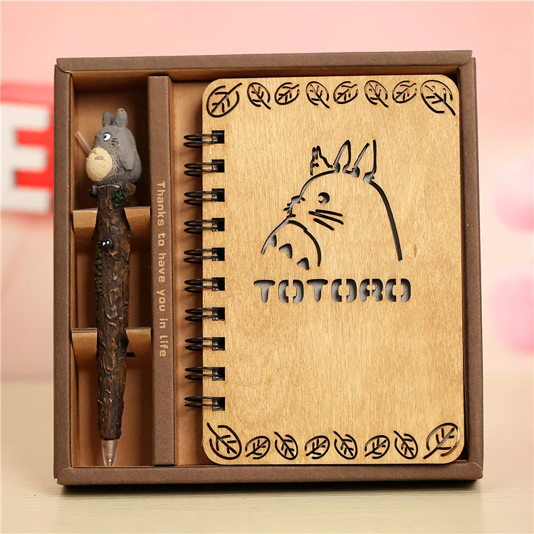 Creative Cute Cartoon Totoro Planner Notebook Diary Book Blank Paper Wooden Cover Spiral Coil Book with Pen School Supplies Gift
Creative Cute Cartoon Totoro Planner Notebook Diary Book Blank Paper Wooden Cover Spiral Coil Book with Pen School Supplies Gift
