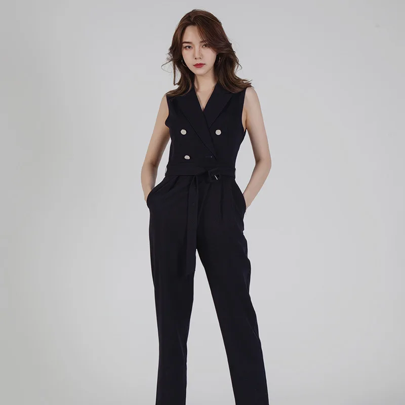 Women's 2019 Summer New Fashion Big Casual Sleeveless Jumpsuit Fashion Black Pants Women
Women's 2019 Summer New Fashion Big Casual Sleeveless Jumpsuit Fashion Black Pants Women