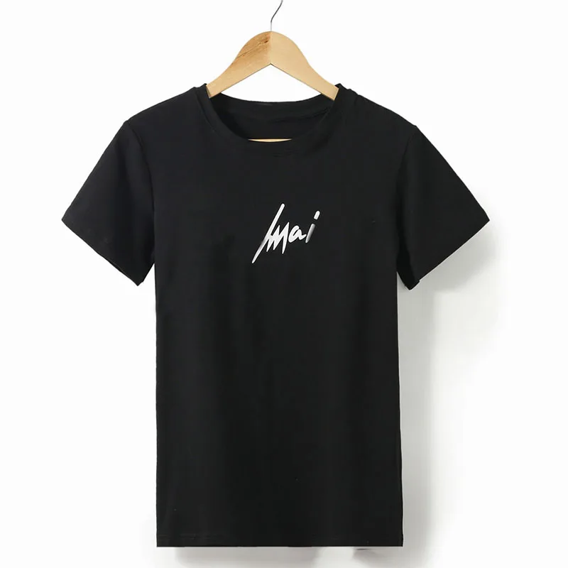 2019 new summer top t-shirt brief print letter short sleeve casual streetwear t-shirts for women
2019 new summer top t-shirt brief print letter short sleeve casual streetwear t-shirts for women