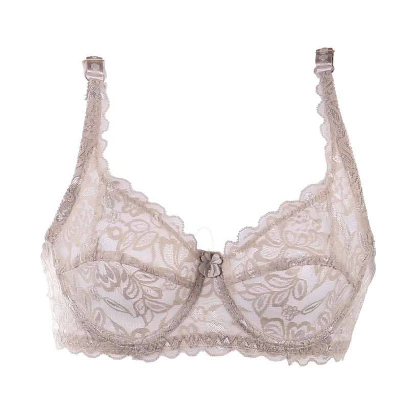 Sexy Underwear 3/4 Cup Minimizer Non Padded Underwire Bra Tow Hook-and-eye Lace Sheer Bras For Women
Sexy Underwear 3/4 Cup Minimizer Non Padded Underwire Bra Tow Hook-and-eye Lace Sheer Bras For Women