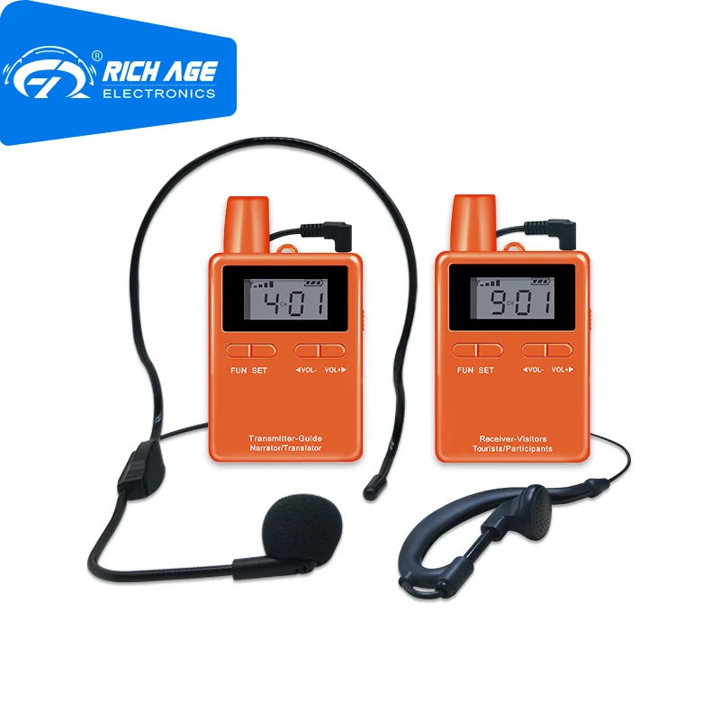 RichiTek Wireless Radio Guide System 1 Transmitter+1 Receiver Audio Guide System For Groups Tour
RichiTek Wireless Radio Guide System 1 Transmitter+1 Receiver Audio Guide System For Groups Tour