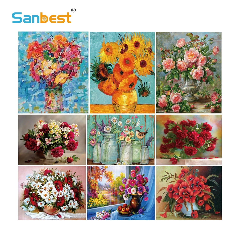 Sanbest DIY Diamond Painting Custom Special Diamond Embroidery Diamond Vase Still Lives Mosaic Cross Stitch Child Gift CT00053
Sanbest DIY Diamond Painting Custom Special Diamond Embroidery Diamond Vase Still Lives Mosaic Cross Stitch Child Gift CT00053