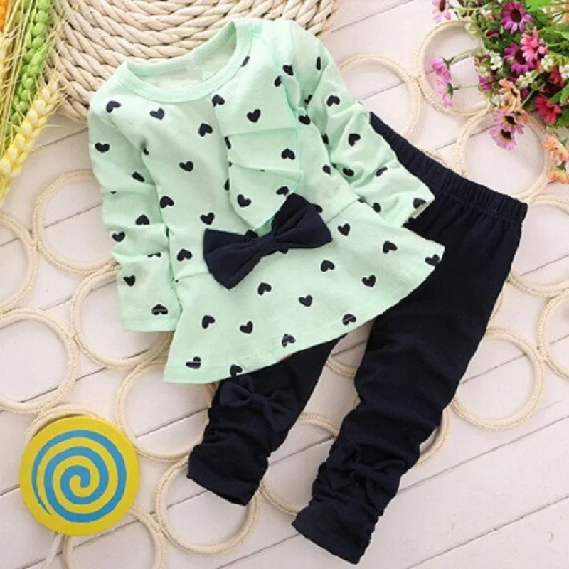 Heart Print Girls Clothes Sets BowtieChildren Jumpers Leggings Suit Baby Girl Outfits Kid Clothing Fashion Cotton T-Shirt Pant
Heart Print Girls Clothes Sets BowtieChildren Jumpers Leggings Suit Baby Girl Outfits Kid Clothing Fashion Cotton T-Shirt Pant