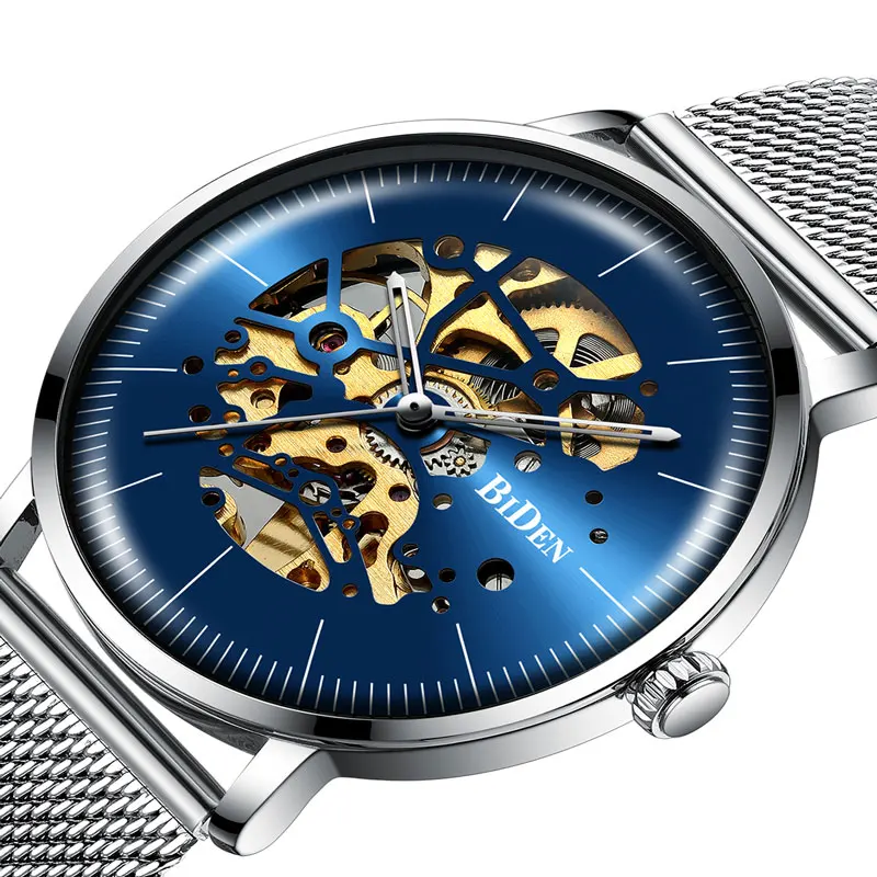 New Fashion Casual Men Mechanical Watch Sliver Mesh Strap Ultra Thin Skeleton Dial Mens Watches Top Brand Luxury Watches 2020
New Fashion Casual Men Mechanical Watch Sliver Mesh Strap Ultra Thin Skeleton Dial Mens Watches Top Brand Luxury Watches 2020