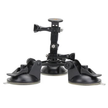 1/4" Car Windshield Screw Triple Vacuum Sucker Cup Tripod Mount Holder Support Bracket for Gopro Hero 5 4 Session SJCAM Camera
1/4" Car Windshield Screw Triple Vacuum Sucker Cup Tripod Mount Holder Support Bracket for Gopro Hero 5 4 Session SJCAM Camera