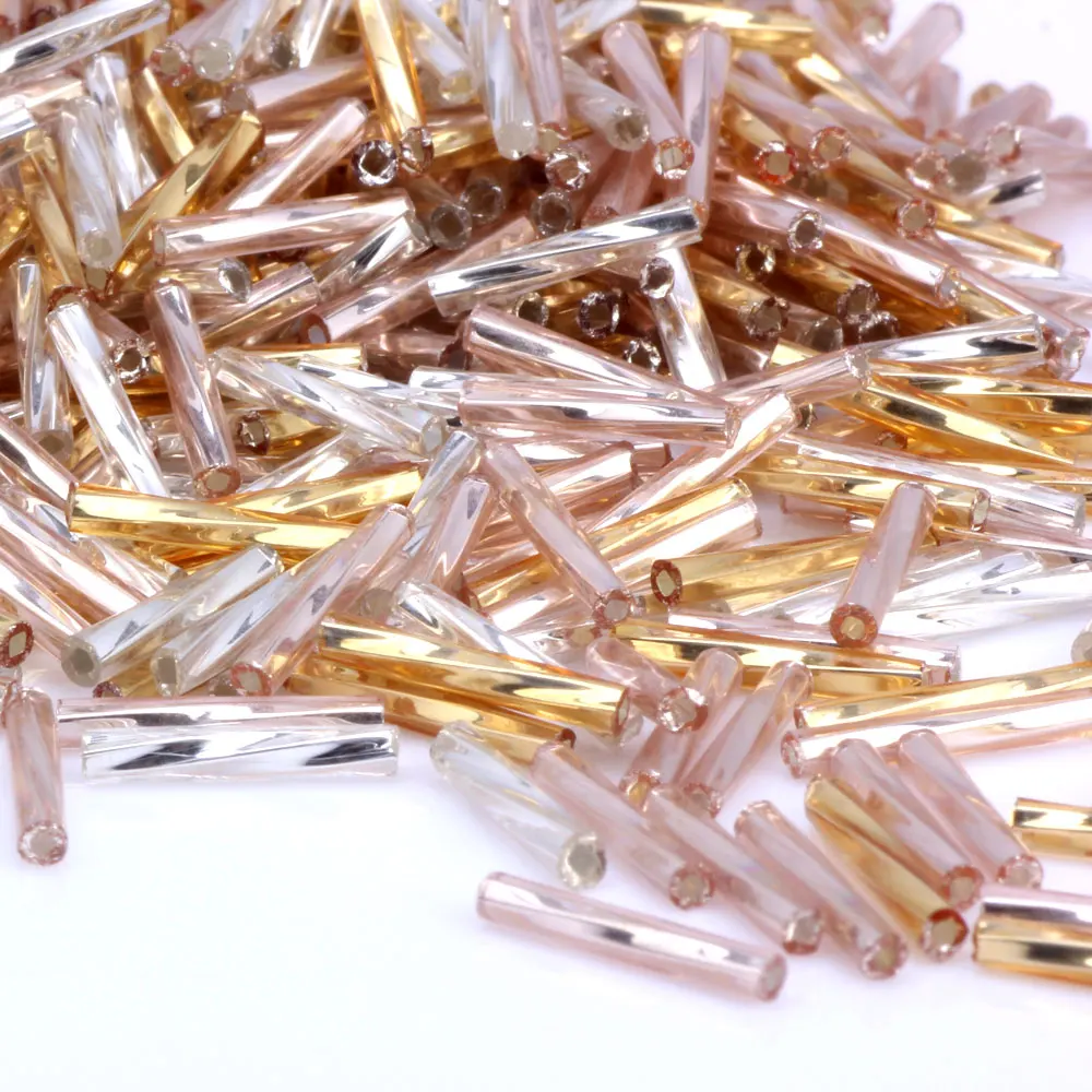 OlingArt Gold and silver Color Tube 2x11mm 65g Twist Bugles Glass Seed Beads Wholesale Accessory necklace DIY jewelry making
OlingArt Gold and silver Color Tube 2x11mm 65g Twist Bugles Glass Seed Beads Wholesale Accessory necklace DIY jewelry making