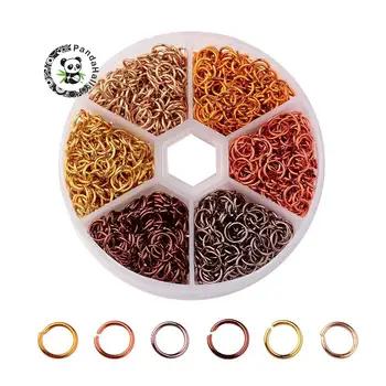 6 Colors 6x0.8mm Aluminum Wire Open Jump Rings Finding, Mixed Color; about 4.4mm inner diameter; about 180pcs/color, 1080pcs/box
6 Colors 6x0.8mm Aluminum Wire Open Jump Rings Finding, Mixed Color; about 4.4mm inner diameter; about 180pcs/color, 1080pcs/box