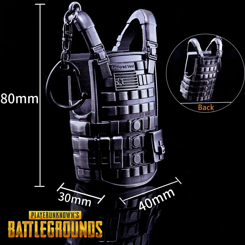 Military Fan Novelty Gift Trinket Keychain Armored Vest Mini Model Key Ring Metal Weapon Collecton PUBG Game Prop Jewelry Unisex
Military Fan Novelty Gift Trinket Keychain Armored Vest Mini Model Key Ring Metal Weapon Collecton PUBG Game Prop Jewelry Unisex