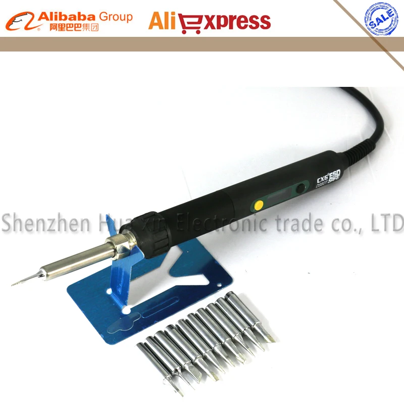 EU Plug high quality CXG Adjustable constant temperature Rapid warming DS60T soldering iron+10pcs golden iron tips
EU Plug high quality CXG Adjustable constant temperature Rapid warming DS60T soldering iron+10pcs golden iron tips