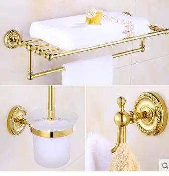 New Copper bathroom accessories set gold towel bar glass shelf toilet brush holder paper holder wall mounted bath hardware set
New Copper bathroom accessories set gold towel bar glass shelf toilet brush holder paper holder wall mounted bath hardware set