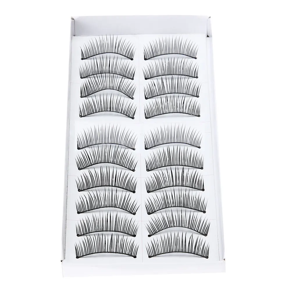 10 Pairs/lot Handmade Natural Long False Eyelashes Makeup Fake Black Eye Lashes Voluminous Extension Makeup Styling Tools
10 Pairs/lot Handmade Natural Long False Eyelashes Makeup Fake Black Eye Lashes Voluminous Extension Makeup Styling Tools