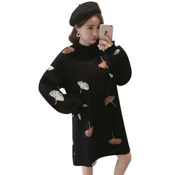 2019 New Maternity Long Sleeve Woolen Dress Pregnant Women Embroidery Flower Nursing Dress Pregnancy High Collar Vestidos Q274
2019 New Maternity Long Sleeve Woolen Dress Pregnant Women Embroidery Flower Nursing Dress Pregnancy High Collar Vestidos Q274