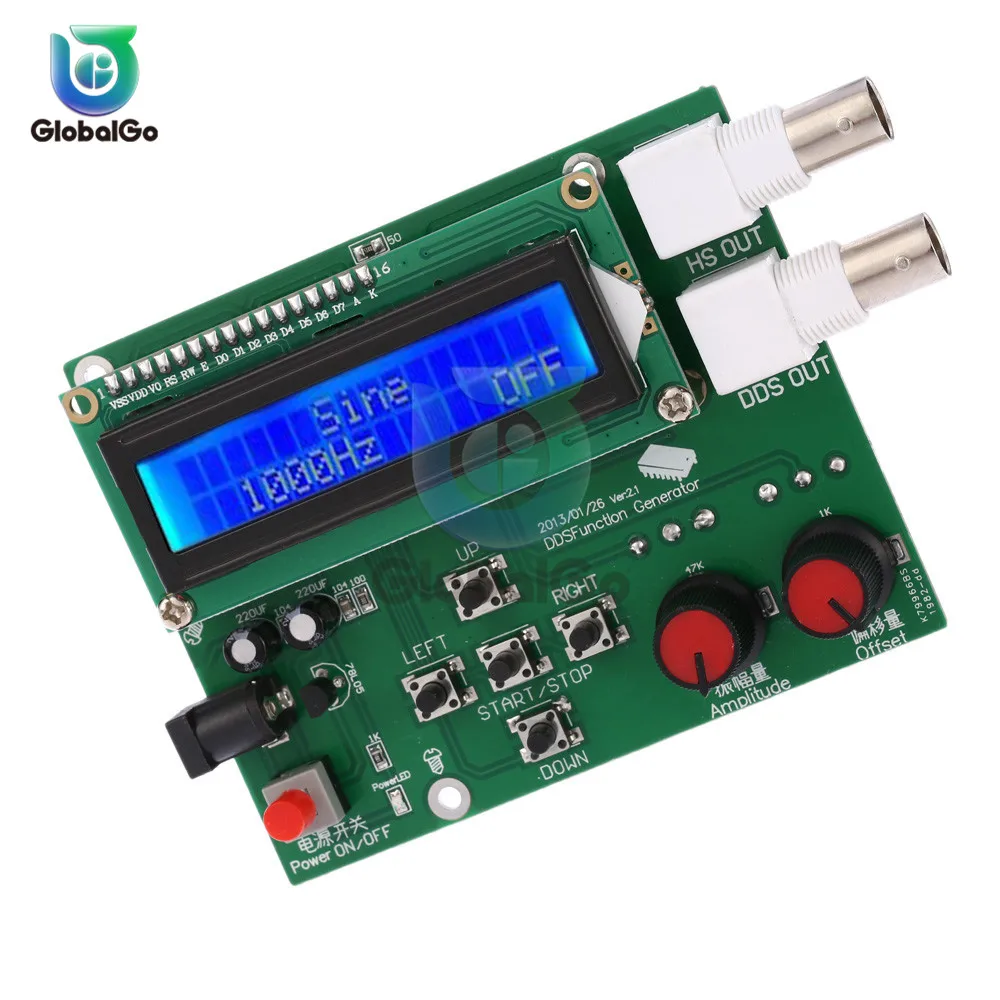 LCD1602 Display DDS Function Signal Generator Frequency Generator Module Sine Square Sawtooth Triangle Wave Frequency Meter
LCD1602 Display DDS Function Signal Generator Frequency Generator Module Sine Square Sawtooth Triangle Wave Frequency Meter