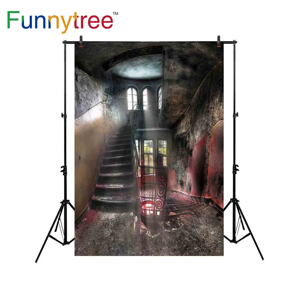 Funnytree backdrop for photographic studio Old stairs Halloween vintage building interior background photocall photobooth prop
Funnytree backdrop for photographic studio Old stairs Halloween vintage building interior background photocall photobooth prop
