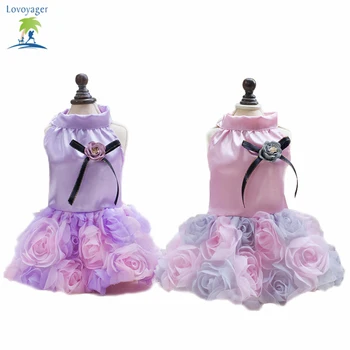 

Summer Dog Tutu Dress Pets Puppy Princess Wedding Party Skirt Rose Sexy Dress Dogs Costume XS/S/M/L/XL Lovoyager