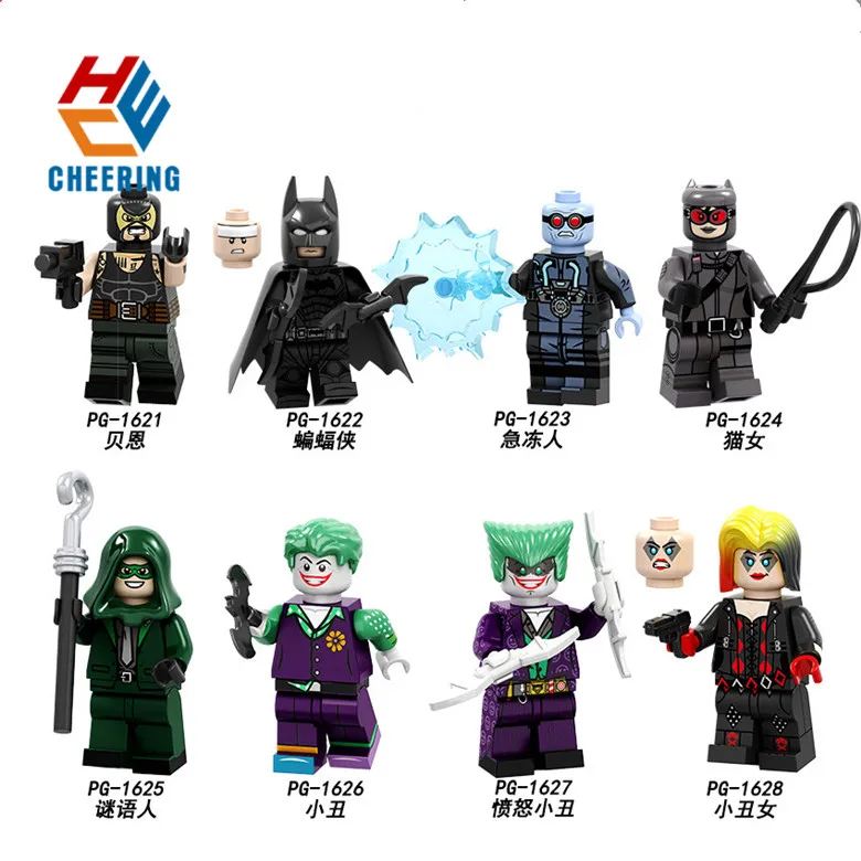 Building Blocks Super Heroes Single Sale Bane Catman Batman Riddle Clown Girl Joker Bricks Toys For Kids PG8186
Building Blocks Super Heroes Single Sale Bane Catman Batman Riddle Clown Girl Joker Bricks Toys For Kids PG8186