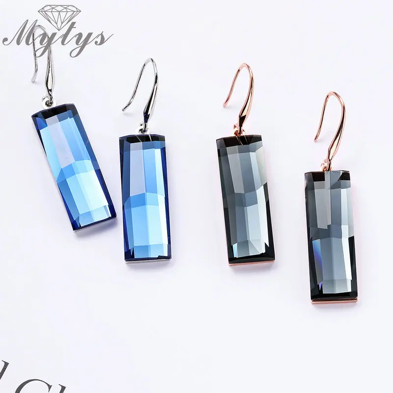 Mytys New Design Square Dangle Crystal Earrings Grey Color and Ocean Blue Drop Earring Geometric Fashion Jewelry CE337 CE339
Mytys New Design Square Dangle Crystal Earrings Grey Color and Ocean Blue Drop Earring Geometric Fashion Jewelry CE337 CE339