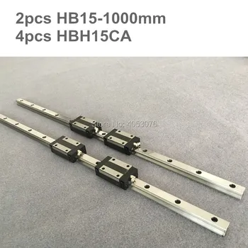 HGR 2 pcs linear guide HB15 1000mm Linear rail and 4 pcs HBH15CA linear bearing blocks for CNC parts
HGR 2 pcs linear guide HB15 1000mm Linear rail and 4 pcs HBH15CA linear bearing blocks for CNC parts