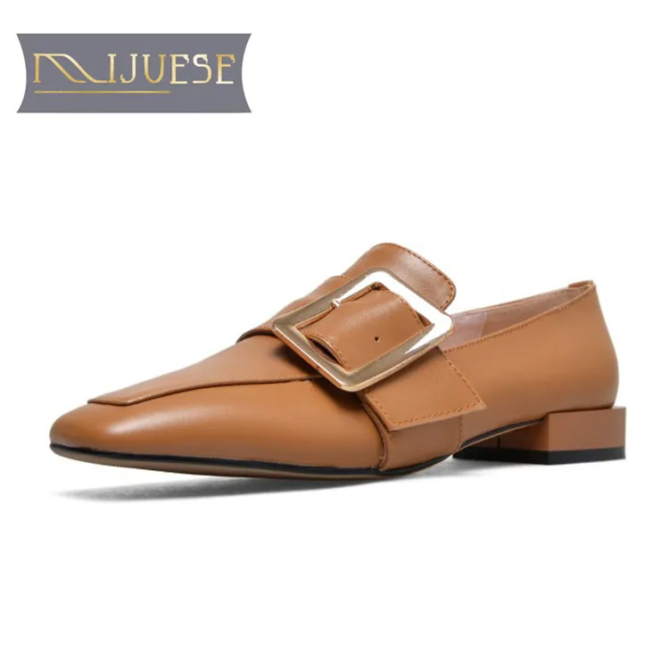 MLJUESE 2018 women flats black color cow leather round toe flats spring comfortable oxfords women shoes size 34-43 casual flats
MLJUESE 2018 women flats black color cow leather round toe flats spring comfortable oxfords women shoes size 34-43 casual flats