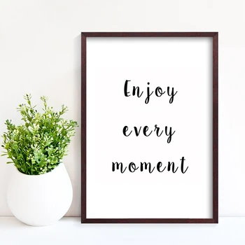 Unframed Canvas Painting Simple Style Poster Quote Enjoy Every Moment Wall ART Picture for Decoration,Wall Decor LZ921
Unframed Canvas Painting Simple Style Poster Quote Enjoy Every Moment Wall ART Picture for Decoration,Wall Decor LZ921