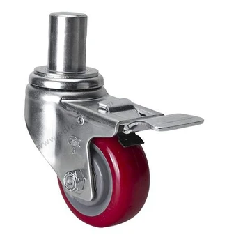 1PC EDL Medium 3 Inch Casters Wheels 150Kg Polyurethane PU Wheels Castors Stem Bearing Iron Brake Roller Industrial for trolley
1PC EDL Medium 3 Inch Casters Wheels 150Kg Polyurethane PU Wheels Castors Stem Bearing Iron Brake Roller Industrial for trolley