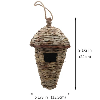 Bird House,Winter Bird House For Outside Hanging,Grass Hand Woven Bird Nest House,Natural Bird Hut Outdoor,Birdhouse For Kids,
Bird House,Winter Bird House For Outside Hanging,Grass Hand Woven Bird Nest House,Natural Bird Hut Outdoor,Birdhouse For Kids,