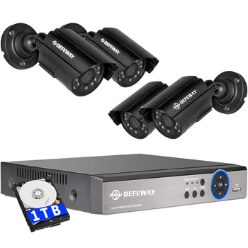 DEFEWAY 1080N HDMI DVR 1200TVL 720P HD Outdoor Home Security Camera System 1TB 4CH Video Surveillance DVR AHD CCTV Kit
DEFEWAY 1080N HDMI DVR 1200TVL 720P HD Outdoor Home Security Camera System 1TB 4CH Video Surveillance DVR AHD CCTV Kit