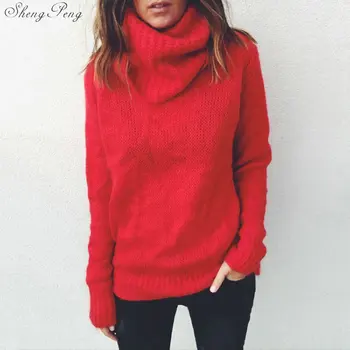 2018 New Autumn Winter Red Sweater Warm Turtle Neck Solid Color Plus Size 3XL 4XL 5XL Long Sleeve Pullover Femme Clothing Q619 
2018 New Autumn Winter Red Sweater Warm Turtle Neck Solid Color Plus Size 3XL 4XL 5XL Long Sleeve Pullover Femme Clothing Q619