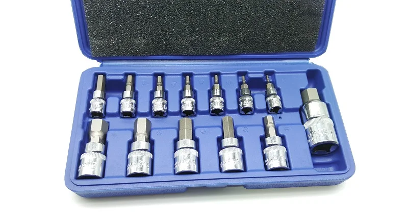 Новинка Набор торцевых головок 13 шт./компл. Британский ключ 1/4 дюйма 3/8 дюйма Привод хромованадиевые зеркальные полированные торцевые головки Высокое Качество Crv Bits
Новинка Набор торцевых головок 13 шт./компл. Британский ключ 1/4 дюйма 3/8 дюйма Привод хромованадиевые зеркальные полированные торцевые головки Высокое Качество Crv Bits