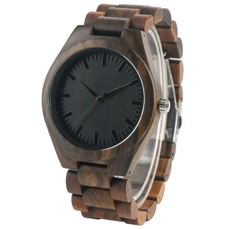 Unique Design Hand-made Nature Men's Quartz Black Dial Watches with Full Wooden Watchband for Gift Reloj de madera
Unique Design Hand-made Nature Men's Quartz Black Dial Watches with Full Wooden Watchband for Gift Reloj de madera