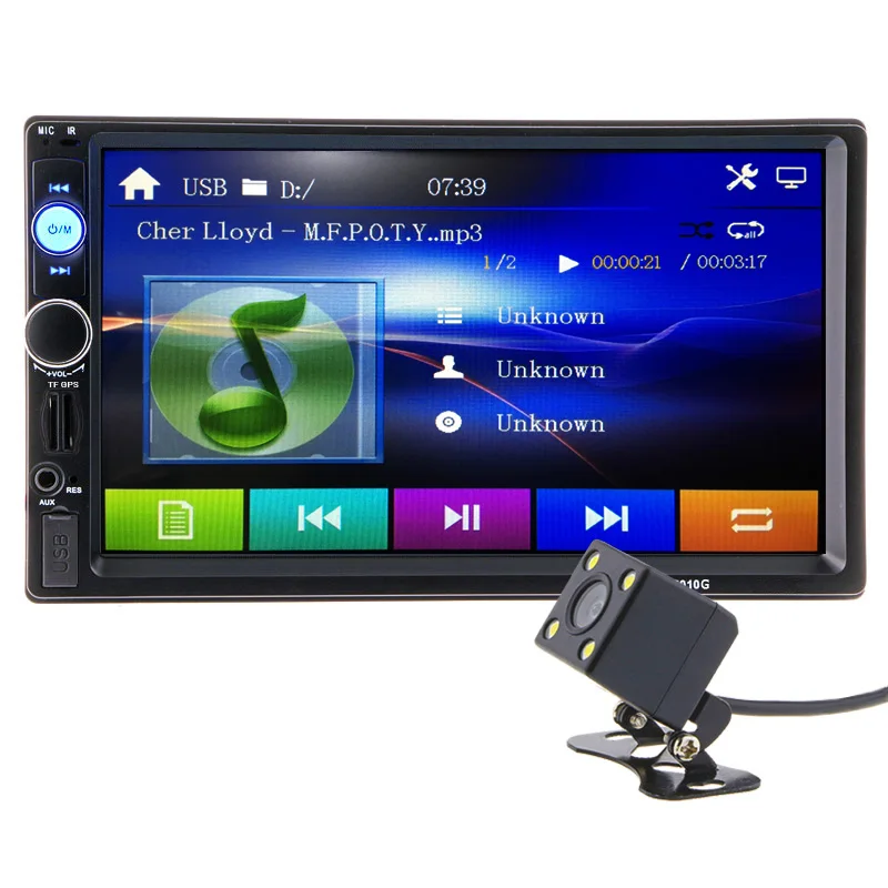 2 din Car MP4 MP5 GPS Navigation 7 inch HD Player Camera Bluetooth Radio AUX Stereo FM Audio USB Auto Electronic 2din Autoradio 
2 din Car MP4 MP5 GPS Navigation 7 inch HD Player Camera Bluetooth Radio AUX Stereo FM Audio USB Auto Electronic 2din Autoradio