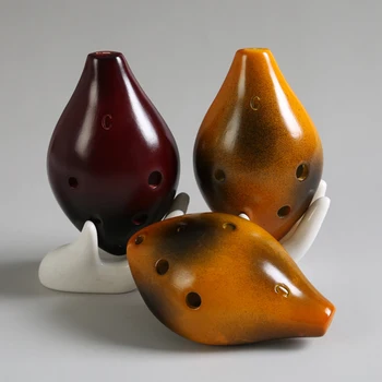 Ceramic Ocarina Flute 6 Holes Alto C Gradient Color Professional Porcelain Ocarina Kiln-fired Handmade Musical Instrument
Ceramic Ocarina Flute 6 Holes Alto C Gradient Color Professional Porcelain Ocarina Kiln-fired Handmade Musical Instrument